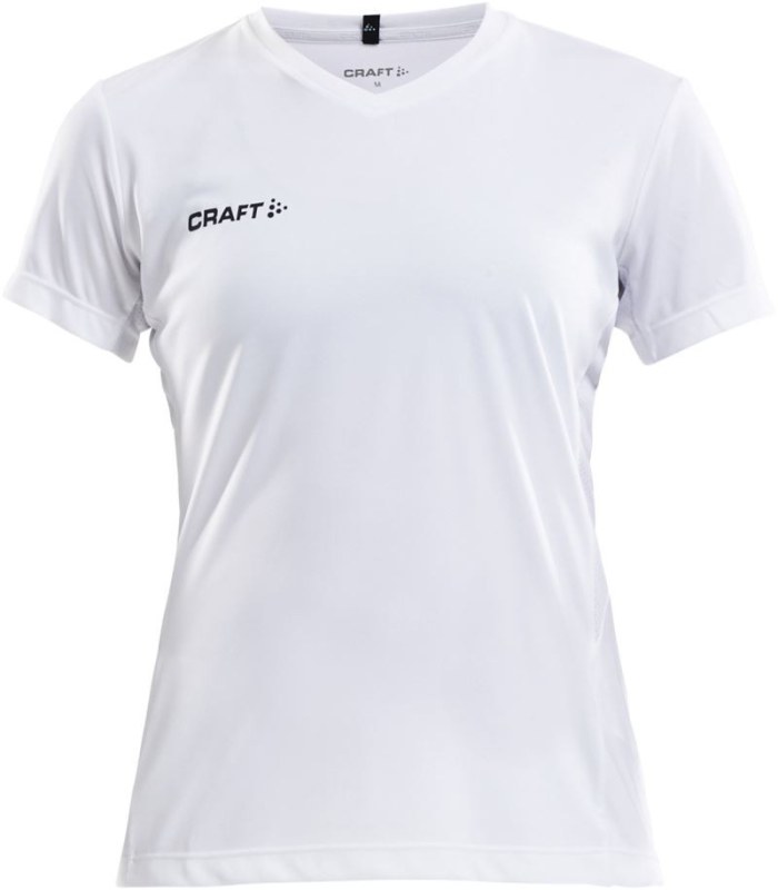 Craft Teamwear Squad Go Jersey Solid W Dámské sportovní tričko s výstřihem do V 82.5566 white