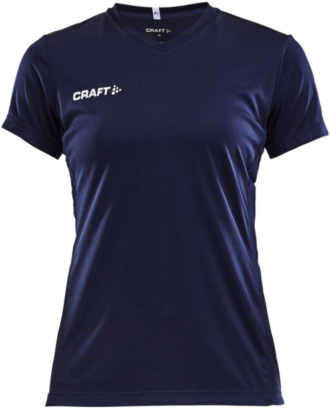 Craft Teamwear Squad Go Jersey Solid W Dámské sportovní tričko s&nbsp;výstřihem do V 82.5566 navy - Pro ženy pro ženy trička, tílka, košile
