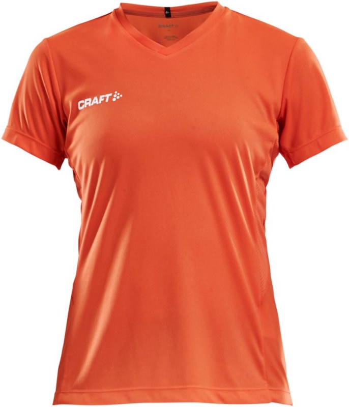 Craft Teamwear Squad Go Jersey Solid W Dámské sportovní tričko s&nbsp;výstřihem do V 82.5566 cocktail - Pro ženy pro ženy trička, tílka, košile