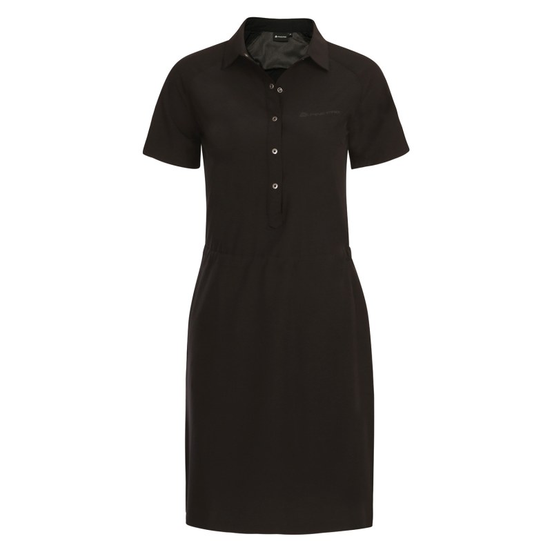 Dámské rychleschnoucí šaty ALPINE PRO MELECA black - Pro ženy šaty a sukně