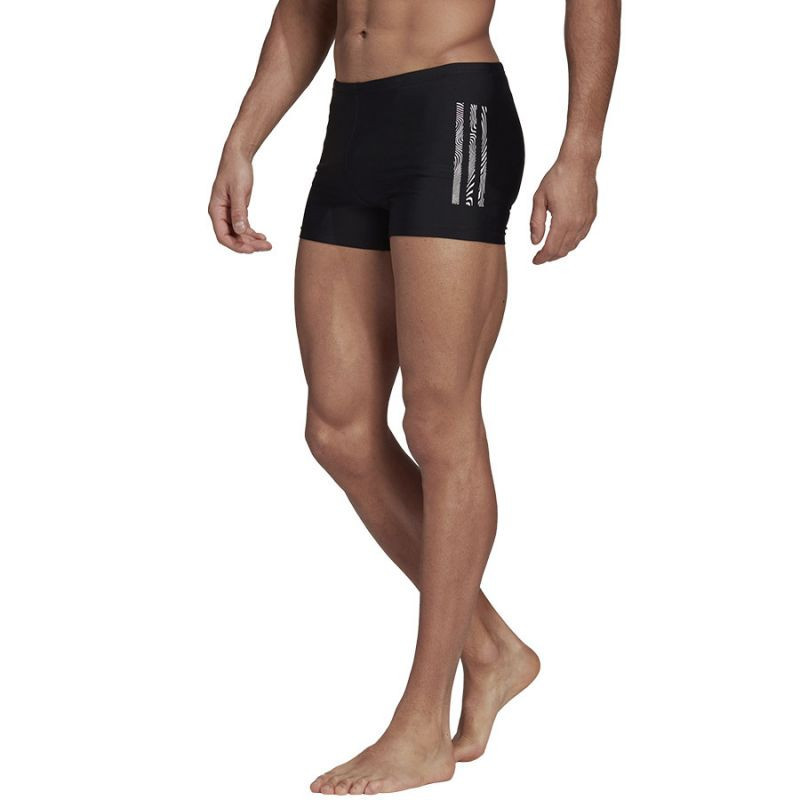 Pánské plavky Mild 3S Boxerky M HA0320 černo/bílé - Adidas - Pro ženy spodní prádlo a plavky