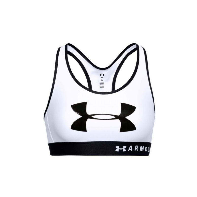 Dámská sportovní podprsenka Mid Keyhole Graphic W 1344333-100 - Under Armour - Pro ženy spodní prádlo a plavky