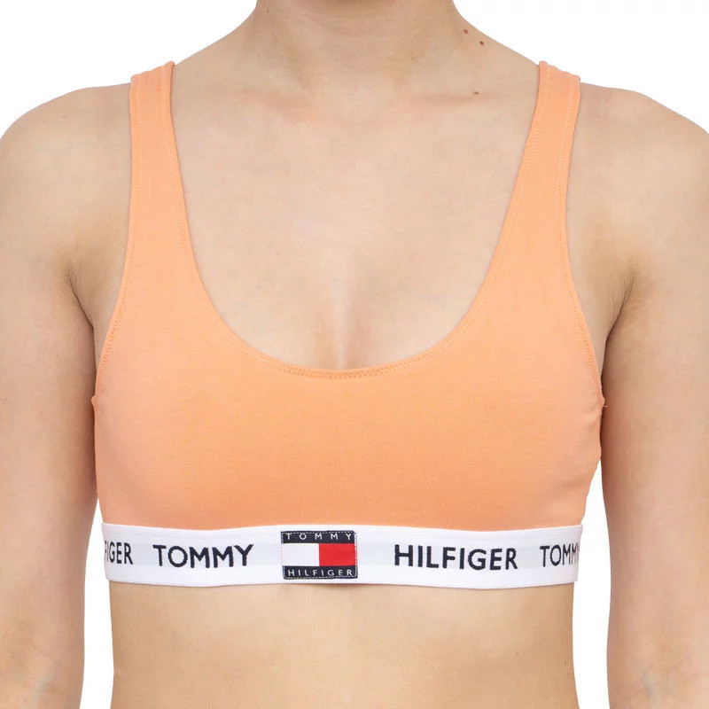 Sportovní podprsenka UW0UW02225-TD9 oranžová - Tommy Hilfiger - Pro ženy sportovní podprsenky