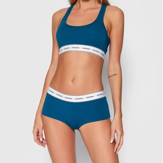 Dámská sportovní podprsenka O97C01JR04P - G7M6 - Zelenomodrá - Guess