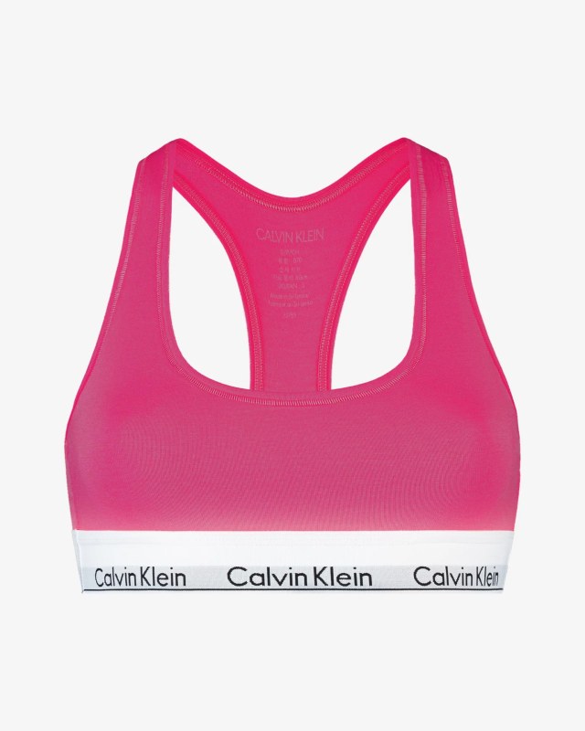 Dámská podprsenka QF5490E VGY - tmavě růžová - Calvin Klein - Pro ženy sportovní podprsenky