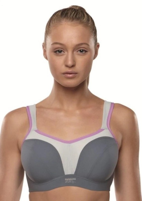 Sportovní podprsenka Panache 5021 30 D Šedáp - Pro ženy sportovní podprsenky