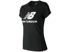 New Balance ESSENTIALS STACKED LOGO TEE BK WT91546BK tričko
