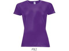 SOL´S Sporty Women Dámské raglánové sportovní tričko 25.1159 dark purple