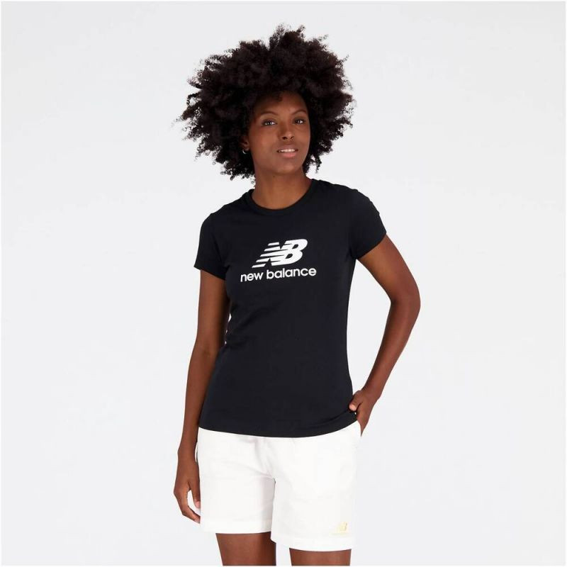 Dámské boty New Balance Essentials Stacked Logo CO BK W WT31546BK - Pro ženy trička, tílka, košile