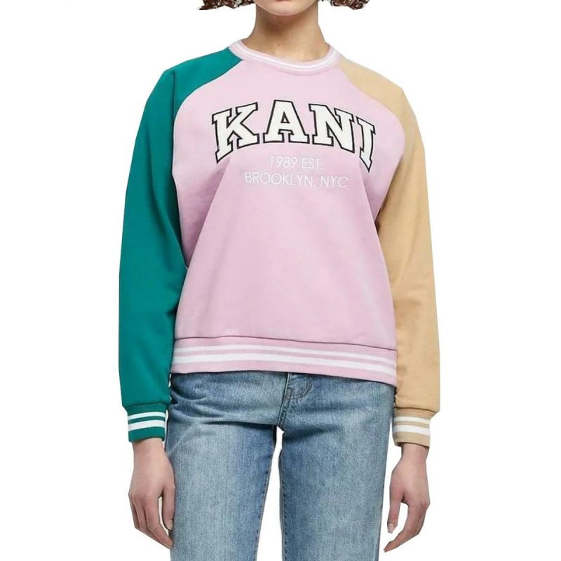 Pánské tričko Karl Kani Serif Block College Crew Neck W 6120154 - Pro ženy trička, tílka, košile