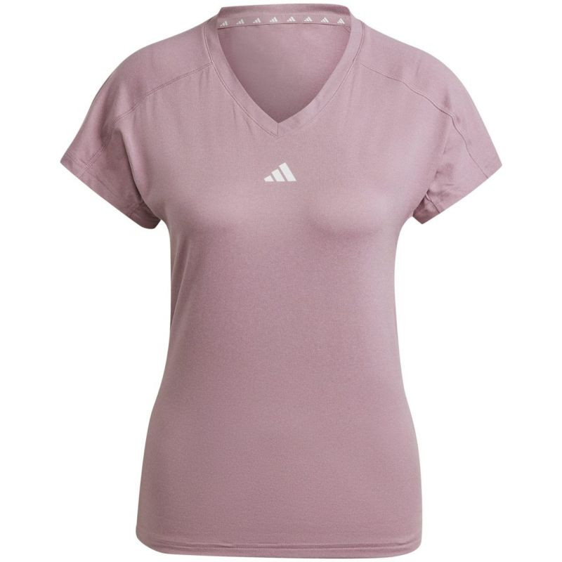 Adidas Aeroready Train Essentials Minimal Branding tričko s výstřihem W HZ5662 - Pro ženy trička, tílka, košile