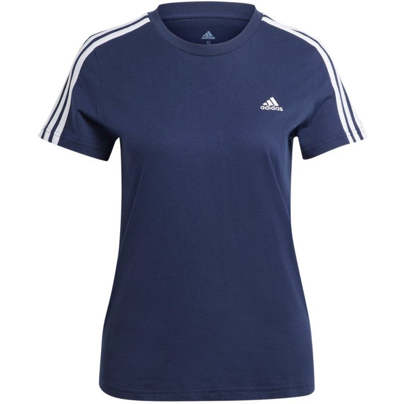 Tričko adidas Essentials Slim 3-Stripes Tee W IM2791 - Pro ženy trička, tílka, košile