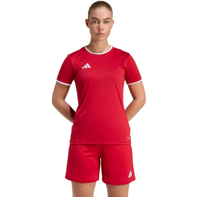 Adidas dámský dres Entrada 26 Jersey červená JZ2490 - Pro ženy trička, tílka, košile