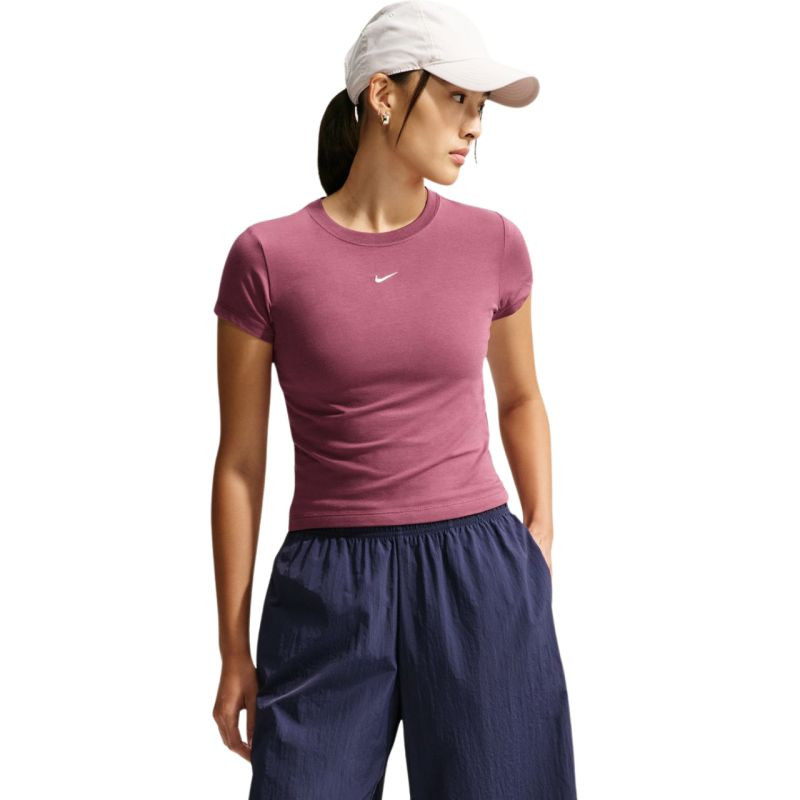 Dámské tričko Nike Sportswear Chill Knit, růžové, FV5508 654 - Pro ženy trička, tílka, košile