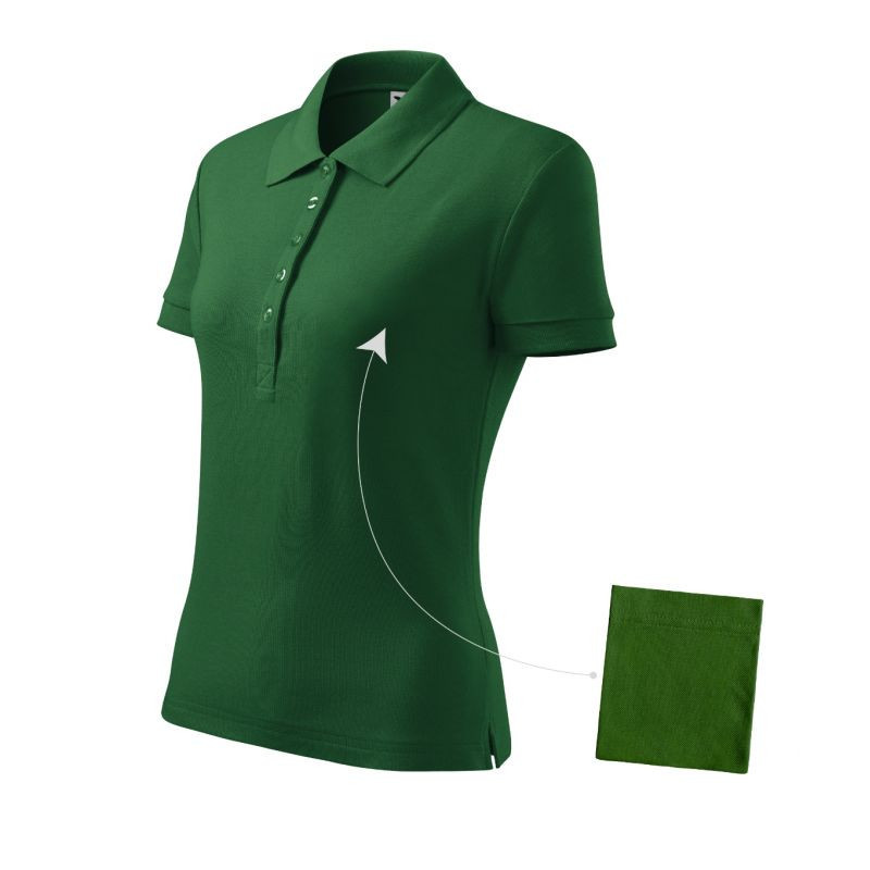 Polokošile Malfini Cotton W MLI-21306 lahvově zelená Polokošile Malfini Cotton W MLI-21306 lahvově zelená - Pro ženy trička, tílka, košile