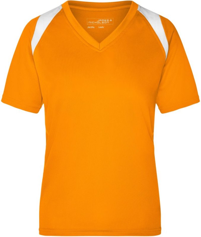Daiber JN 396 Dámské běžecké tričko 02.0396 orange/white - Pro ženy trička, tílka, košile