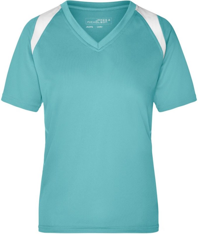Daiber JN 396 Dámské běžecké tričko 02.0396 mint/white - Pro ženy trička, tílka, košile