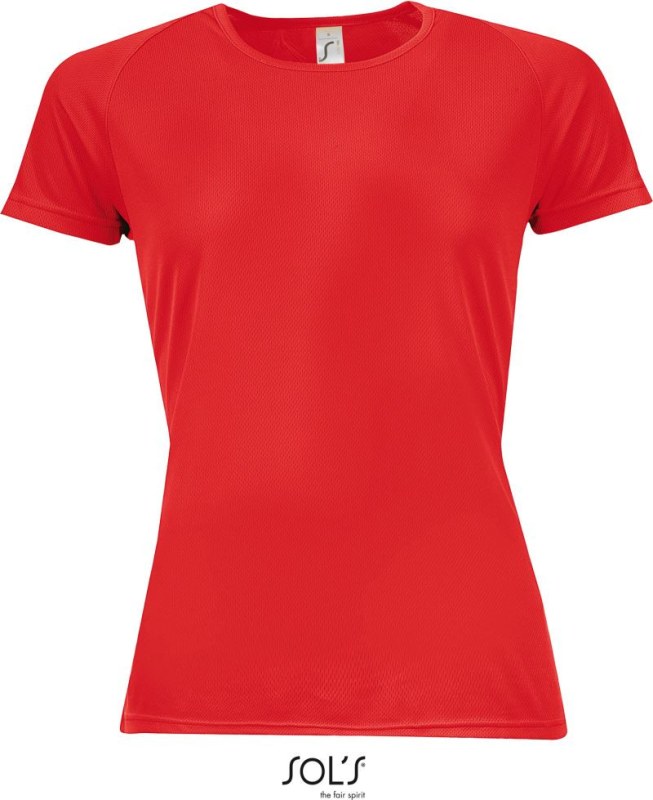 SOL´S Sporty Women Dámské raglánové sportovní tričko 25.1159 red