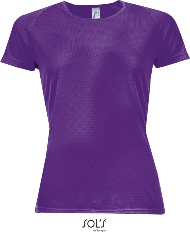 SOL´S Sporty Women Dámské raglánové sportovní tričko 25.1159 dark purple