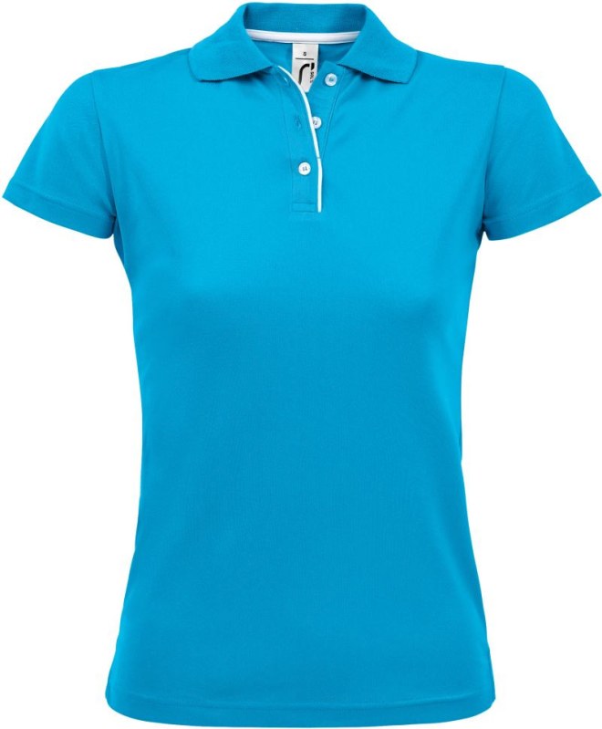 SOL´S Performer Women Dámské piqué sportovní polo 25.1198 aqua