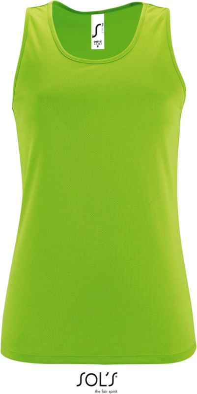 SOL´S Sporty TT Women Dámské sportovní tílko 25.2117 neon green