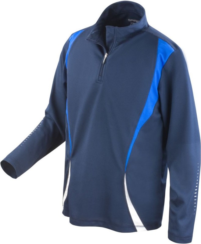Spiro S 178X Tréninkový top s "1/4" zip s dlouhým rukávem 29.178X navy/royal/white