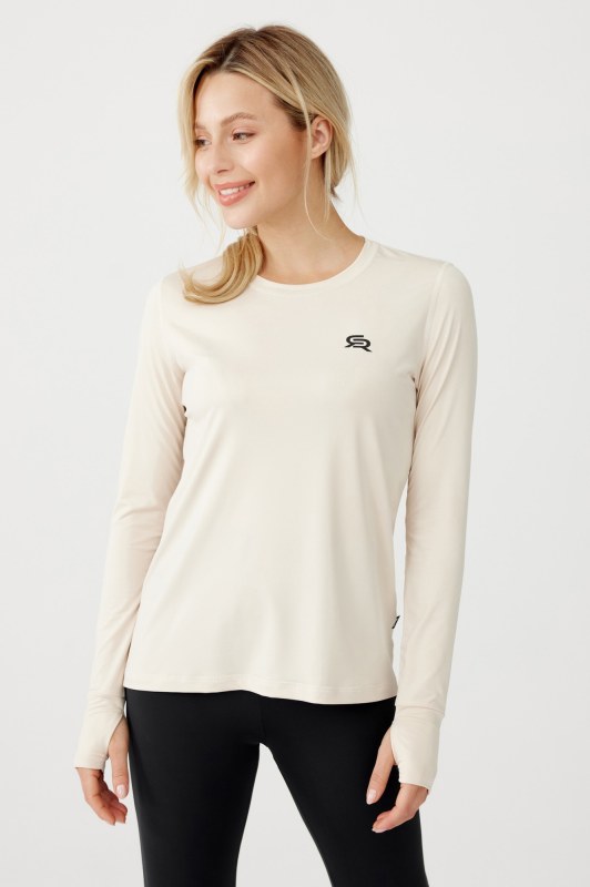 Drsné tričko Radical Fun Ls Beige - Pro ženy trička, tílka, košile