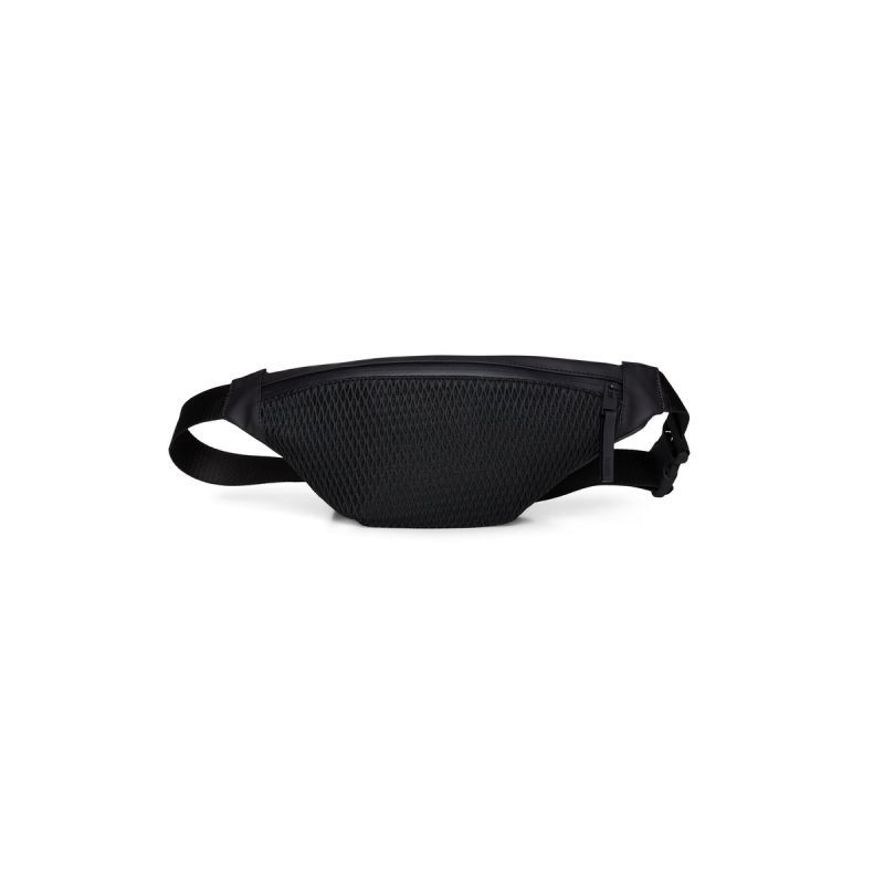 Rains Bumbag Mesh Mini Black W3 14130 01 ledvinové pouzdro - Sportovní doplňky Batohy a tašky
