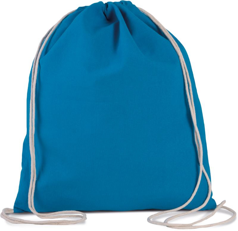 Kimood KI 0147 Sportovní vak z&nbsp;bio bavlny 19.0147 tropical blue - Sportovní doplňky Batohy a&nbsp;tašky