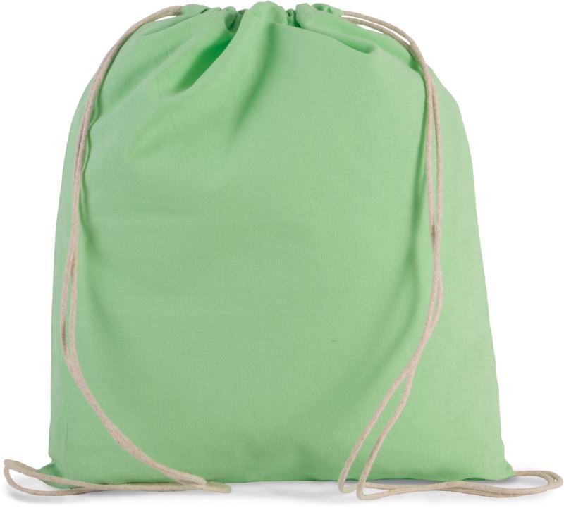 Kimood KI 0147 Sportovní vak z&nbsp;bio bavlny 19.0147 pistachio green - Sportovní doplňky Batohy a&nbsp;tašky