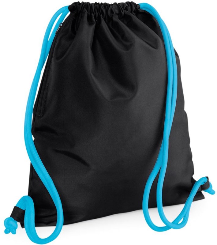 BagBase BG 110 Sportovní vak Icon 52.0110 black/surf blue - Sportovní doplňky Batohy a&nbsp;tašky