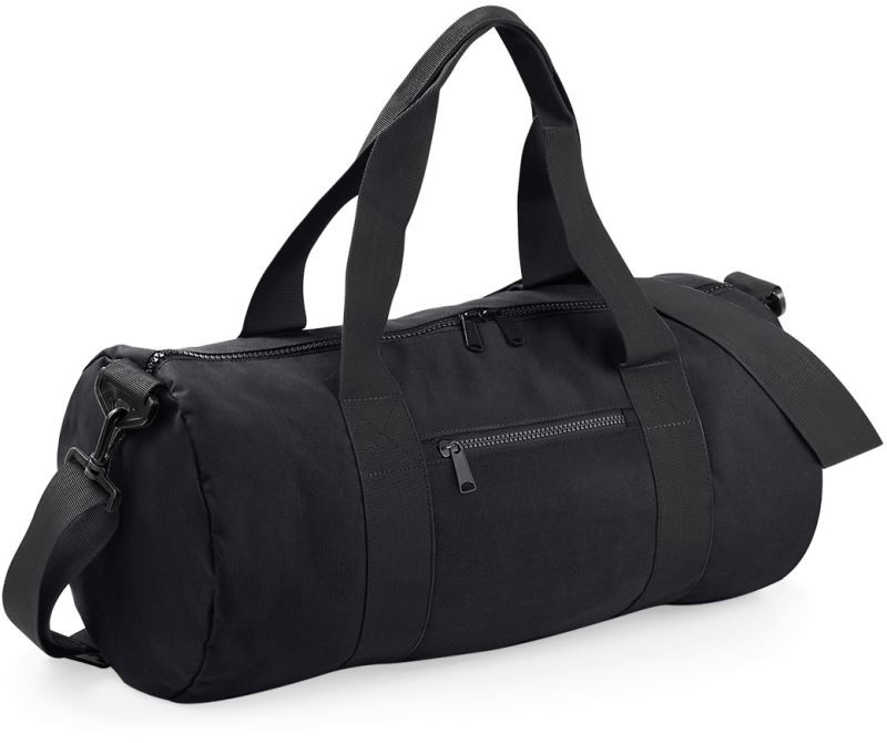 BagBase BG 140 Kulatá sportovní taška 52.0140 black/black - Sportovní doplňky Batohy a&nbsp;tašky