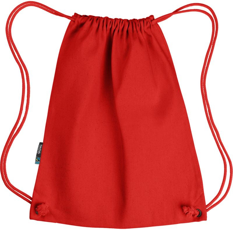 Neutral O 90020 Fairtrade Sportovní vak z&nbsp;bio bavlny 77.9020 red - Sportovní doplňky Batohy a&nbsp;tašky