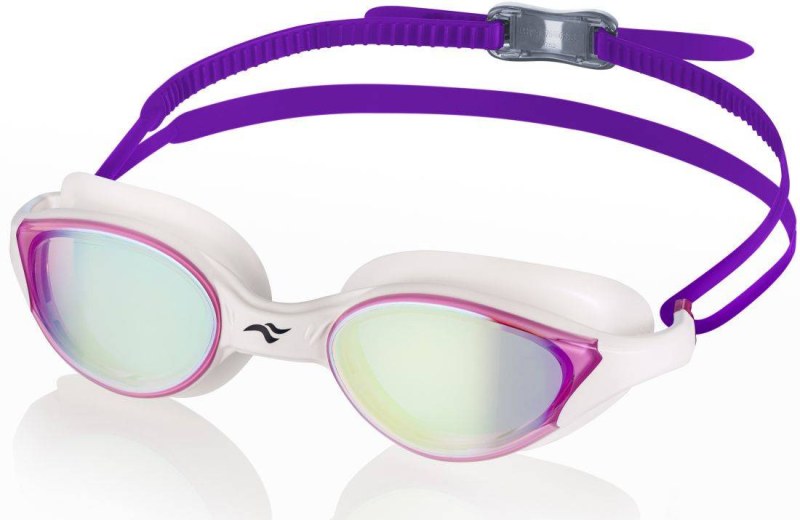 Plavecké brýle AQUA SPEED Vortex Mirror White/Violet Pattern 59 - Sportovní doplňky Brýle