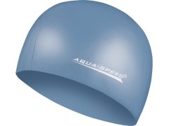 Kšiltovka na plavání AQUA SPEED Mega Grey/Blue Pattern 22