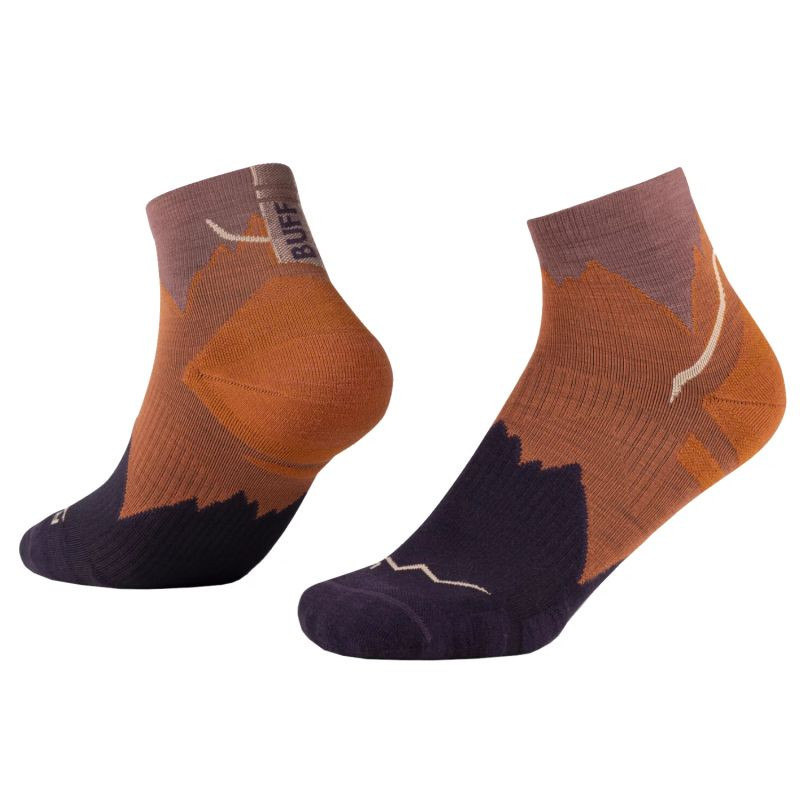 BUFF Merino Lightweight Quarter Socks 137792221 Hnědé 36–38 - Sportovní doplňky Čepice a&nbsp;šály