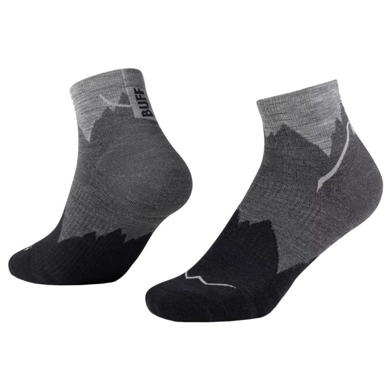 BUFF Merino Lightweight Quarter Socks 137792999 Černé 36–38 - Sportovní doplňky Čepice a&nbsp;šály