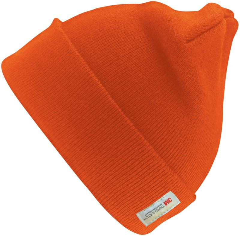 Result Headwear RC 033X Pletená čepice s&nbsp;Thinsulate™ podšívkou 28.033X neon orange - Sportovní doplňky Čepice a&nbsp;šály
