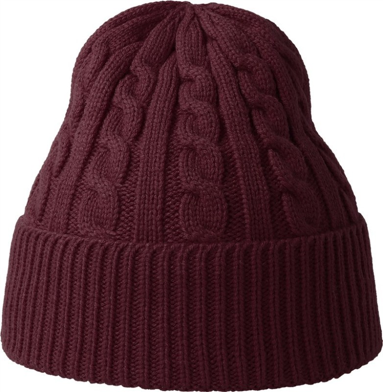 Atlantis Headwear Claire Pletená čepice 33.0316 burgundy - Sportovní doplňky Čepice a&nbsp;šály