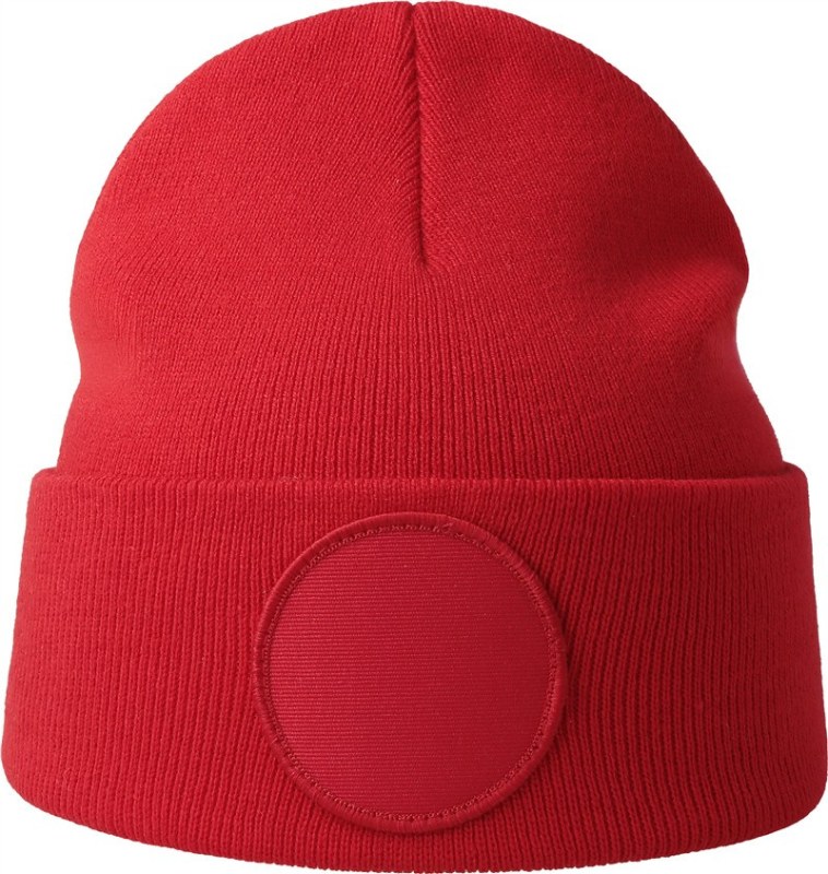 Atlantis Headwear Wind-S Circular Patch Pletená čepice patch 33.0319 red