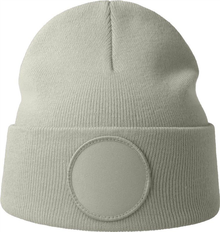 Atlantis Headwear Wind-S Circular Patch Pletená čepice patch 33.0319 light grey
