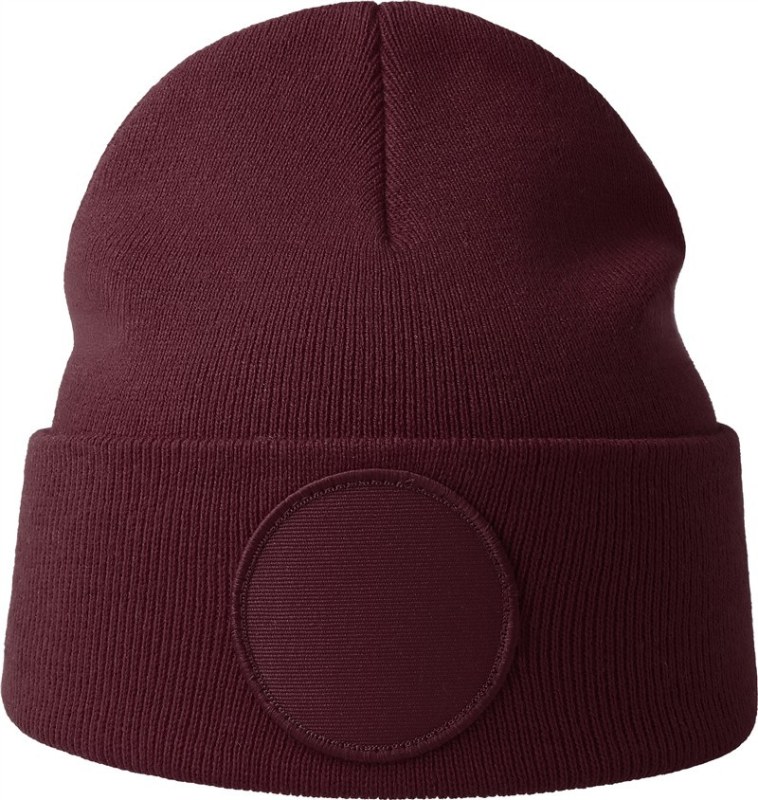 Atlantis Headwear Wind-S Circular Patch Pletená čepice patch 33.0319 burgundy