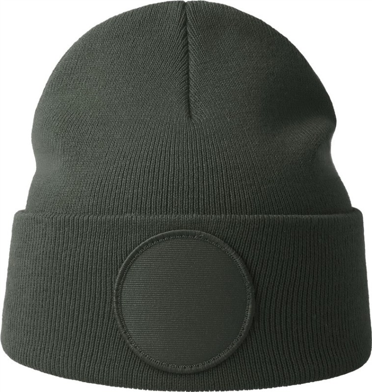 Atlantis Headwear Wind-S Circular Patch Pletená čepice patch 33.0319 dark grey