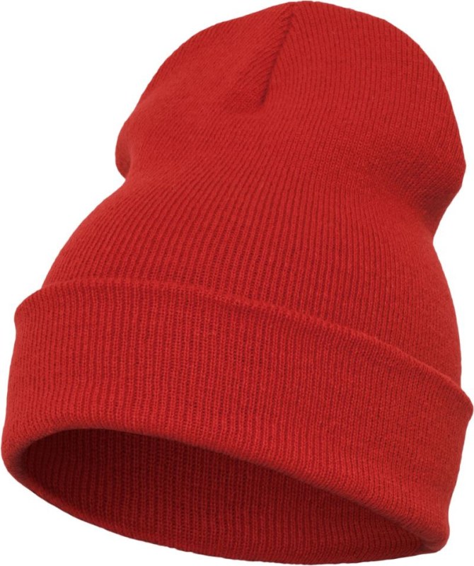Flexfit 1501KC Dlouhá pletená čepice 55.1501 red - Sportovní doplňky Čepice a&nbsp;šály