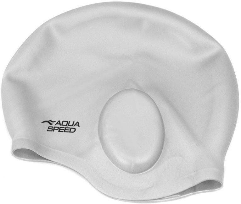 AQUA SPEED Plavecká čepice na uši Ear Cap Silver - Sportovní doplňky Čepice a šály