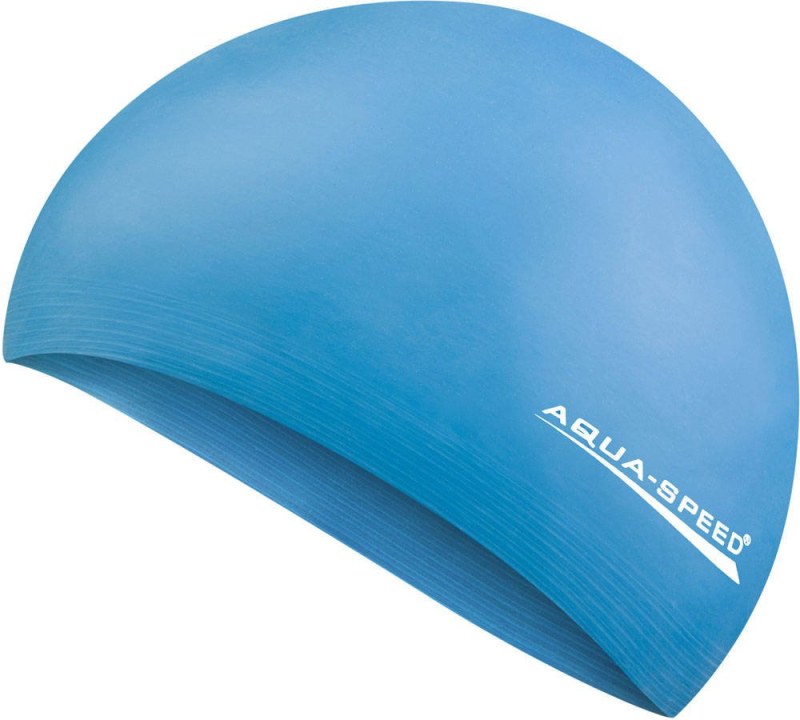 AQUA SPEED Plavecká čepice Soft Latex Blue Pattern 01 - Sportovní doplňky Čepice a šály