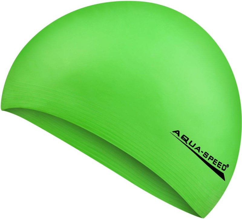 AQUA SPEED Plavecká čepice Soft Latex Green Pattern 04 - Sportovní doplňky Čepice a šály