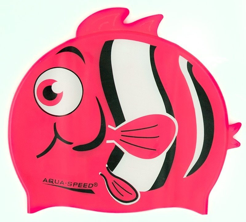 AQUA SPEED Plavecká čepice ZOO Nemo Pink Pattern 03 - Sportovní doplňky Čepice a šály