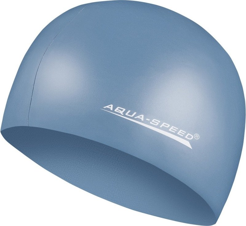 Kšiltovka na plavání AQUA SPEED Mega Grey/Blue Pattern 22 - Sportovní doplňky Čepice a šály