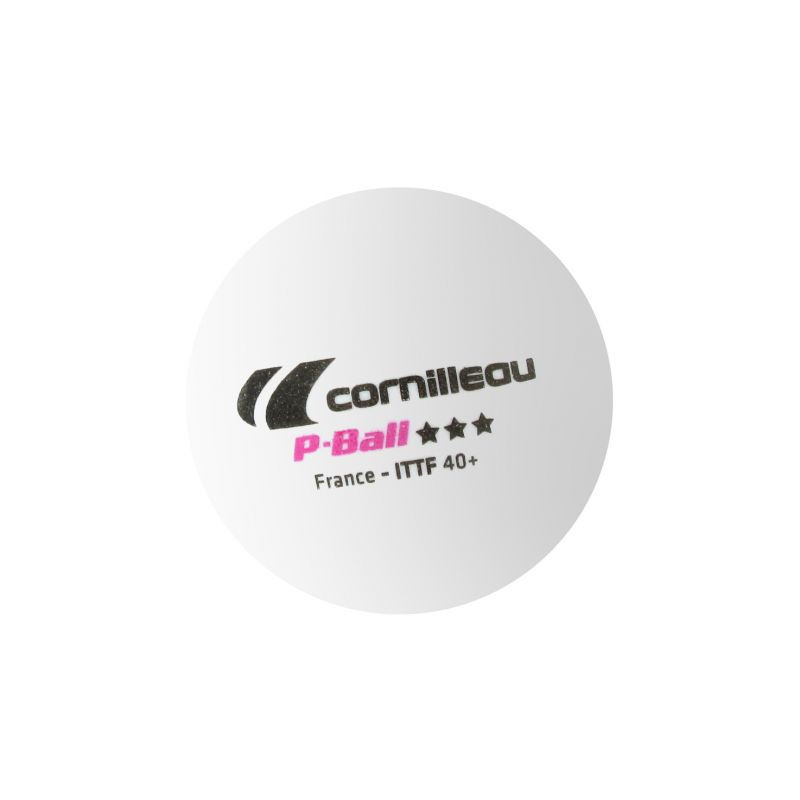 Míčky na stolní tenis Cornilleau P-BALL ITTF bílé 3 ks. Míčky na stolní tenis Cornilleau P-BALL ITTF bílé 3 ks. - Sportovní doplňky Míče